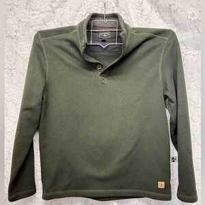 G.H. Bass & Co. Men’s Olive Green Shawl Collar Pullover – Size L